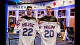 多特双星参观MLB小熊队 上阵打棒球+获赠球衣