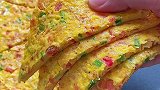 孩子早餐吃什么？番茄笨蛋虾皮饼早餐 虾皮 儿童早餐