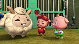 猪猪侠：小羊变成远古怪兽，猪猪侠还想唤醒小羊，最后被一头撞飞
