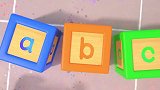 启蒙教育 幼儿园小朋友们趣玩彩色字母积木玩具学习ABC歌曲