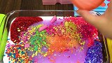 用多色眼影、史莱姆、指甲油给牛头胶染色，无硼砂，好玩又漂亮