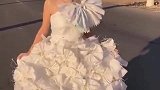 卫生纸做的婚纱，美翻了有木有