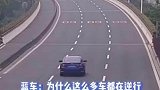 女司机高速路逆行,正常行驶的车辆都慌了,你不要过来啊