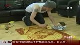 英国大学生用意大利面制卡佩罗画像