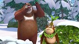 熊出没之夺宝熊兵：光头强破坏树木，熊大没有生气