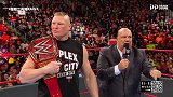 WWE-18年-RAW第1329期：海曼喊话传奇大师 莱斯纳狂虐马哈尔与辛格-花絮