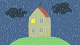 小猪佩奇：晚上下大雨发洪水，爷爷开船来佩奇家