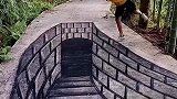 农村小伙用木炭粉笔画3D画太逼真，惊呼外国