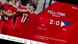 中国之队官方：中国队2:0击败菲律宾队 国足 加油