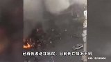 河北廊坊燕郊一小区底商爆炸，消防：目前火势得到有效控制