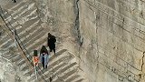 山西河津黄河大梯子崖，北魏时期修建，距今已有千年历史！