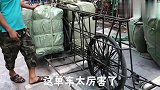 中越边境云南河口，带你看看越南女人运输中国商品的单车，太牛了