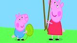 小猪佩奇：猪爷爷要做稻草人，佩奇帮他找到了2根棍子！