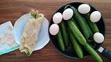 热量炸弹手抓饼，你们那边也是加蛋加肠吗？#减肥