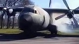 一架德国空军C160运输机，停放10年后，再次启动发动机