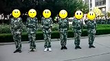大学开学了，当军训配上表情包，简直太魔性了