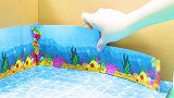 DIY迷你娃娃屋，水族馆上的小公寓
