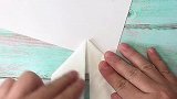用纸巾折一只可可爱爱的小白兔