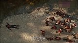 小伙爬到河边，河水瞬间治愈了他的伤势，士兵看到后慌了