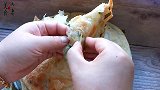 一碗小葱，一碗面，不用饧面，教你做香酥葱油饼，凉了也好吃