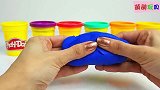 趣味亲子培乐多彩泥创意新玩法，儿童色彩认知萌宝识颜色分享礼物