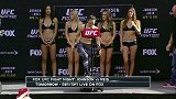 UFC-17年-娜玛朱纳斯与沃特森面对面UFC ON FOX 24赛前称重仪式现场-花絮