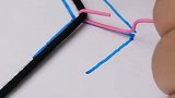 回形针的新奇用法，做作业再也不怕画不好了
