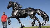 仿真动物有多厉害，美国的仿真机械马，全地形无障碍还能运送物资