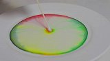炫酷的牛奶彩虹实验，和孩子一起把彩虹装进盘子里～