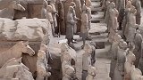 今天看了兵马俑才知道，兵马俑不是考古学家发现的，而是一个农夫打井发现的，为农民点赞加油神秘