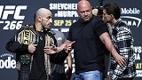 UFC266对视集锦：大麻劳勒面无表情 大帝T城口吐芬芳