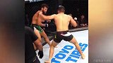 UFC正面对拳硬钢！这场面看着太刺激