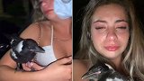 女子醉酒后抱着喜鹊不撒手，哭着要带回家