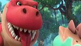 猪猪侠之恐龙日记：小剑龙和猪猪侠联手，最终把霸王龙赶走了