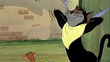 猫和老鼠：野猫正在吃早饭，杰瑞送上门来，汤姆赶紧来解救！