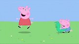 小猪佩奇：乔治自己吃饭打嗝，结果却冤枉恐龙，这就不诚实了哦