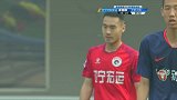 人和后卫冒顶酿险情 侯志维反应不及头球打偏