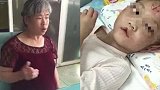 建三江遭“继母”虐打女童出院后视频曝光：伤口恢复