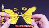 漂亮立体又灵动的纸蝴蝶做法，方法简单看一遍就学会
