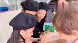 三胞胎姐妹从出生打针，打的太多了，每次生病都这么心有灵犀