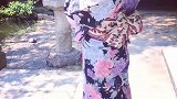 偶遇和服小姐姐，被她的笑甜到了