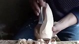 木工雕刻出来的手掌摆件，能媲美雕刻大师的作品！