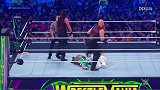 WWE-18年-第34届摔跤狂热：SD双打冠军三重威胁赛 乌索兄弟VS新希望VS蛮力兄弟-单场