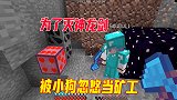 我的世界幸运方块10：为了灭神龙剑，我被小狗忽悠到地下当矿工