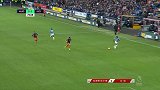 穆涅单枪匹马挑战曼城防线 左路内切兜射偏出立柱