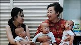 家有三胞胎儿子，奶奶每天乐呵呵，一听宝妈要给自己买鞋更高兴了