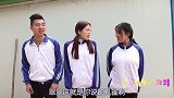 小伙伴和小甜甜一起去孔雀园玩，孔雀开屏真好看