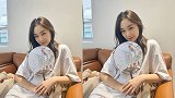 孙俪妹妹孙艳晒美照长发飘飘身材高挑气质出众