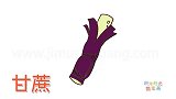 水果简笔画大全，画甜的甘蔗简笔画