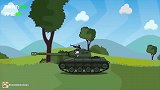 坦克世界搞笑动画：遇上德系的大家伙怎么办呢？完全不是对手